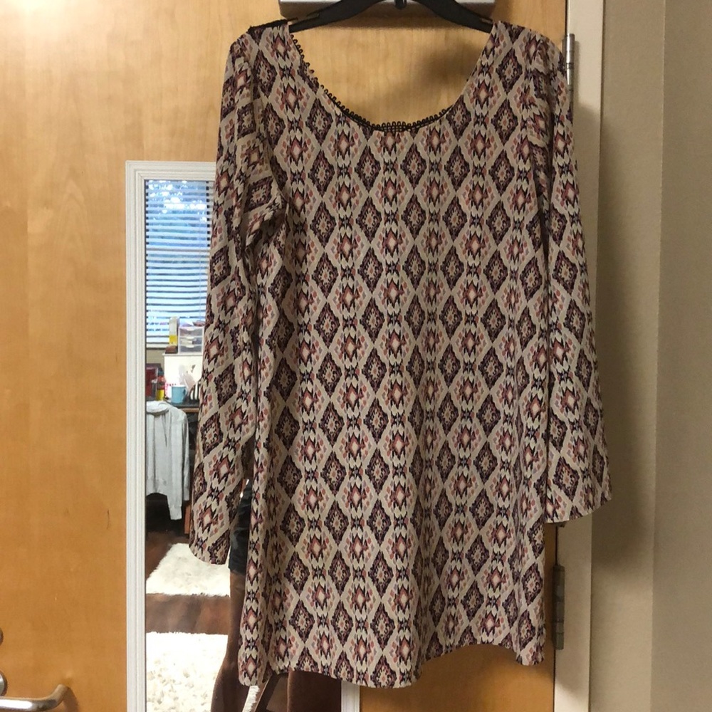 long sleeve mini dress